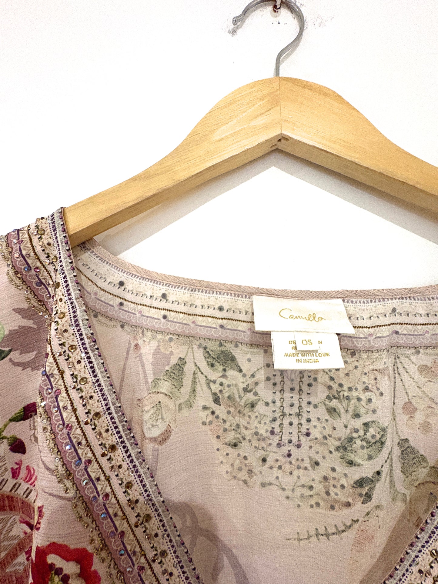 Camilla Short Pink Kaftan S