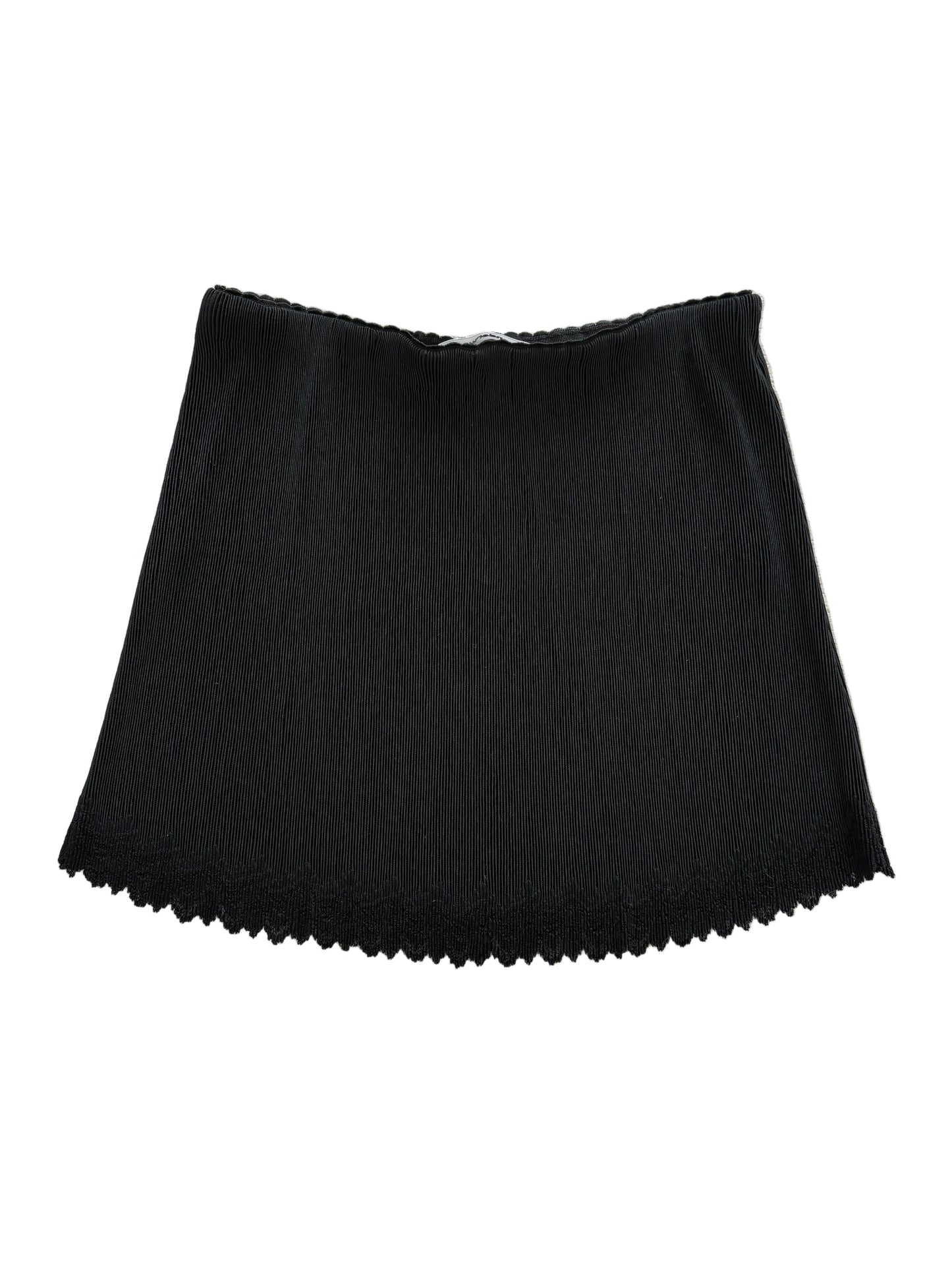 Alexander Wang T. Black Pleated Lace Mini Skirt S/M