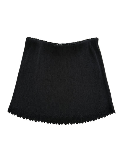 Alexander Wang T. Black Pleated Lace Mini Skirt S/M