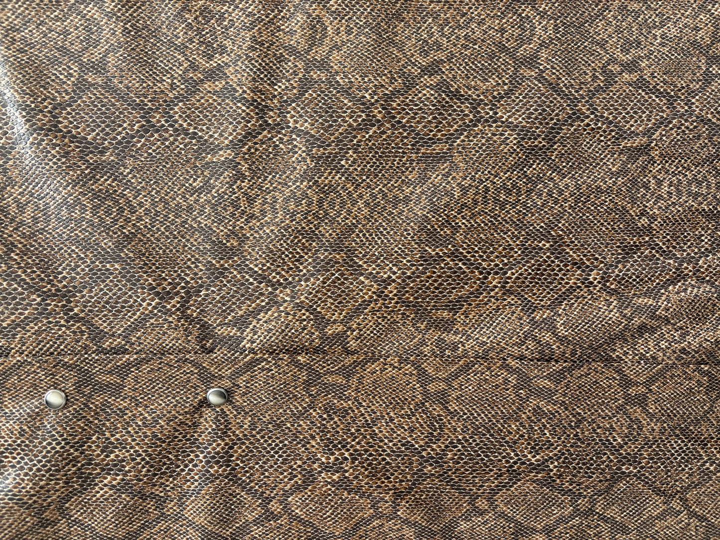 New With Tags Nanushka Brown Snake Vegan Leather Aarohi Skirt L