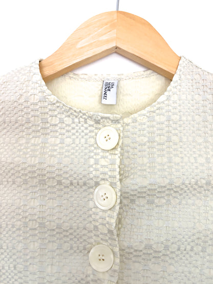 Lisa Marie Fernandez Ivory Cropped Cardigan M