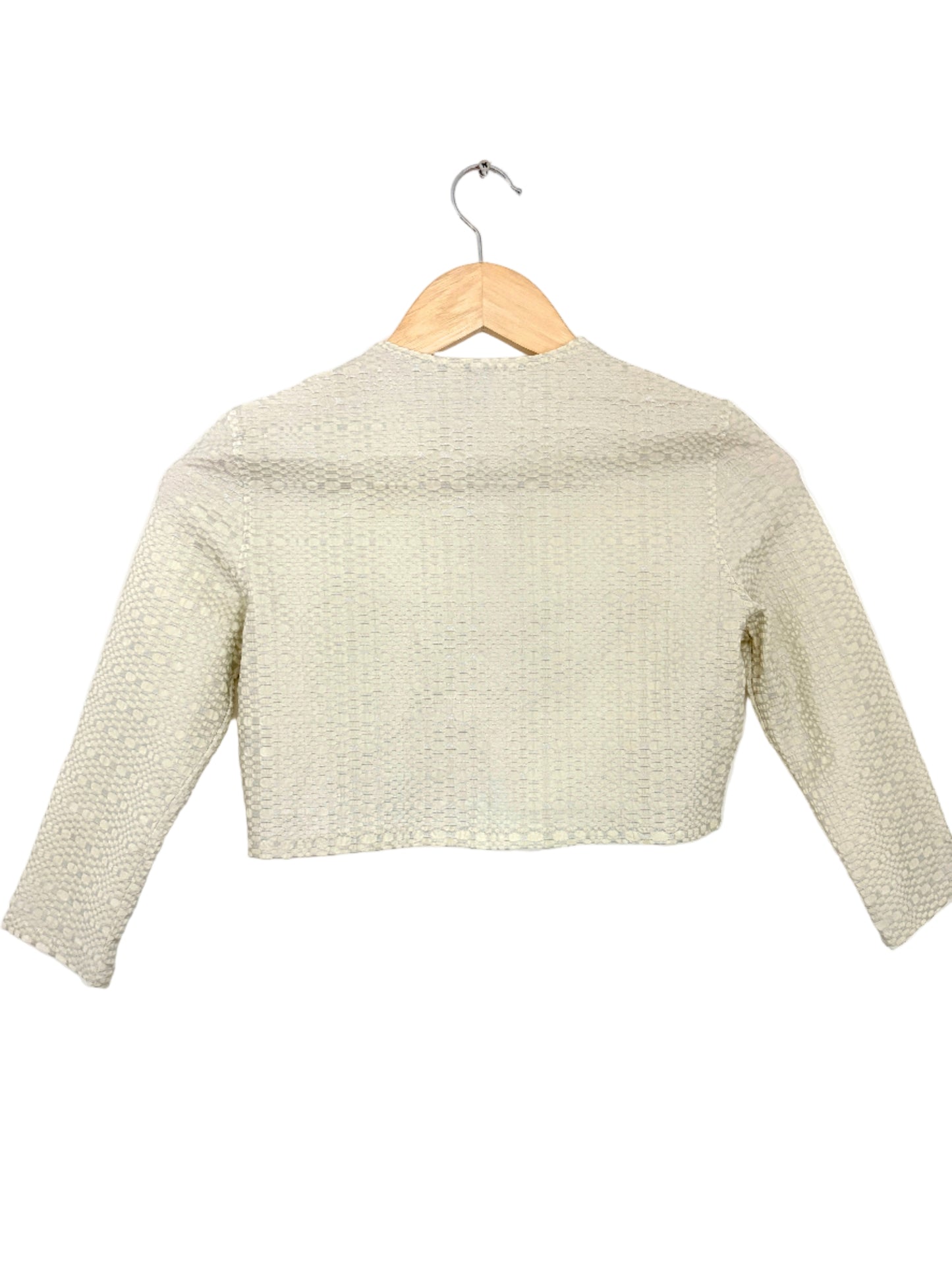 Lisa Marie Fernandez Ivory Cropped Cardigan M