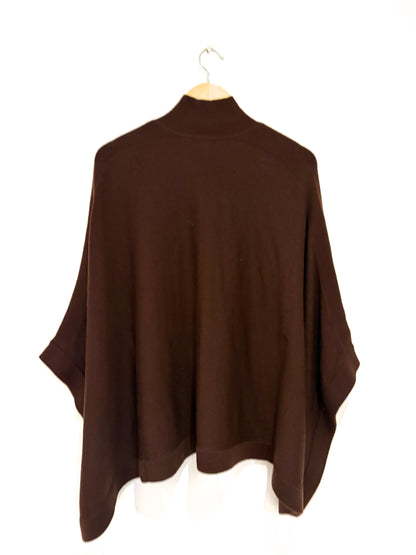 Reiss Brown Wool Roll-neck Knit M