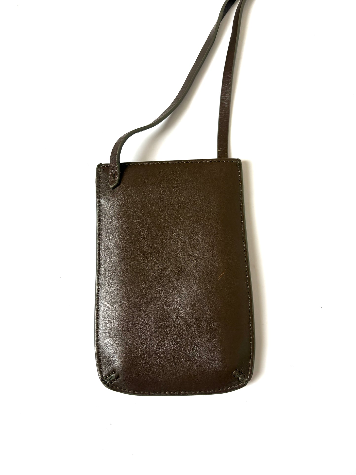 Soeur Brown Leather Phone bag