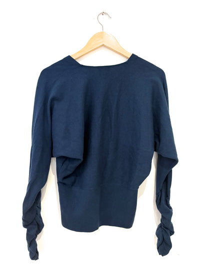 Reiss Jolie Blue Wool Jumper L