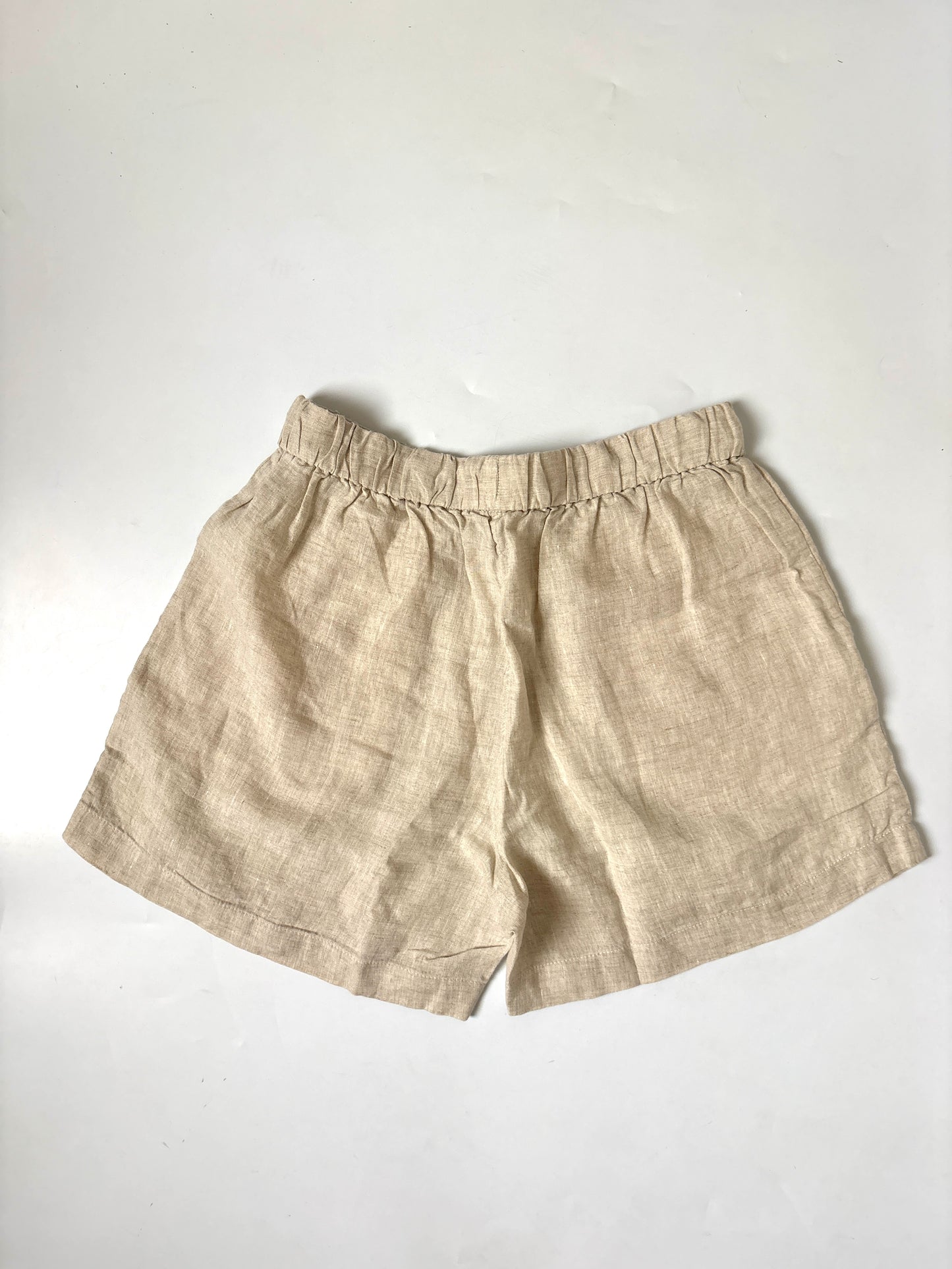 Arket Linen Oatmeal Shorts S