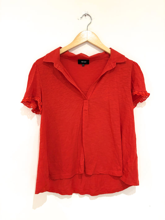 Me+Em Coral Lace Blouse UK 10