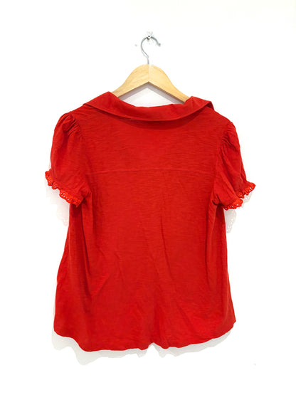 Me+Em Coral Lace Blouse UK 10