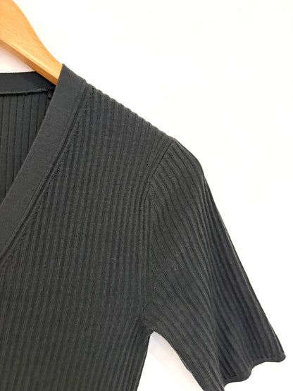 Joseph Ribbed Wool Short Sleeve Cardigan XS