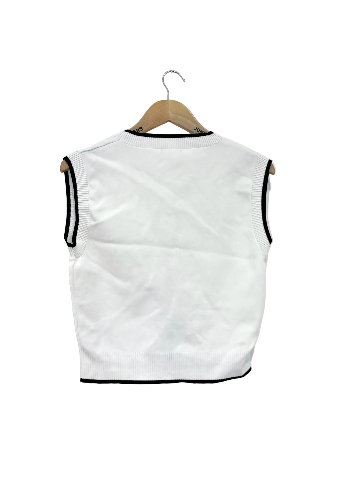 Massimo Dutti White Waistcoat XS