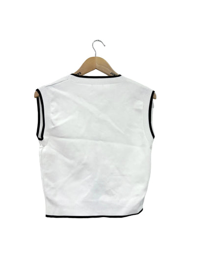Massimo Dutti White Waistcoat XS