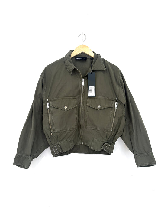 New With Tags The Kooples Jeans Bomber Jacket UK 8