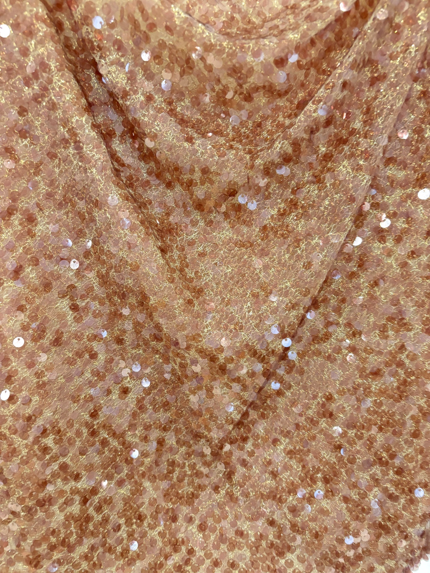 Galvan London Beige Sequin Tank Top UK 12