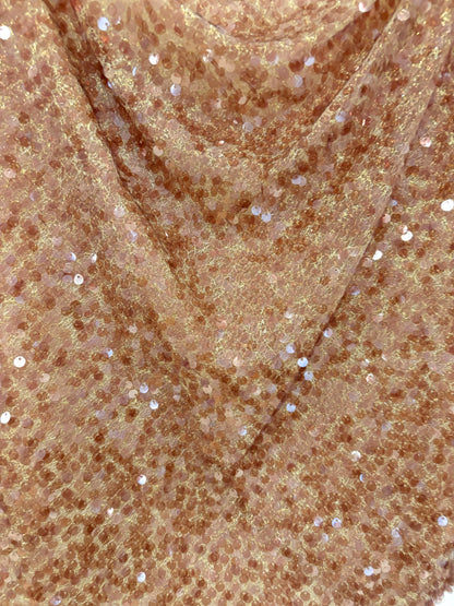 Galvan London Beige Sequin Tank Top UK 12