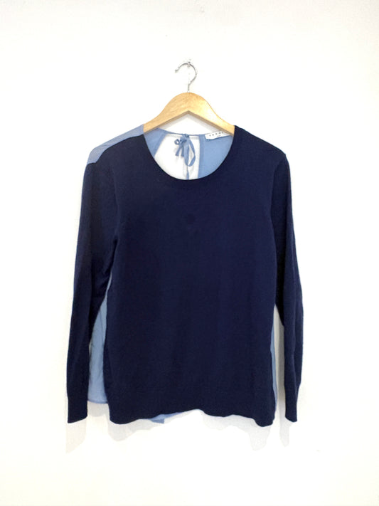 sandro paris navy ipolit sweater
