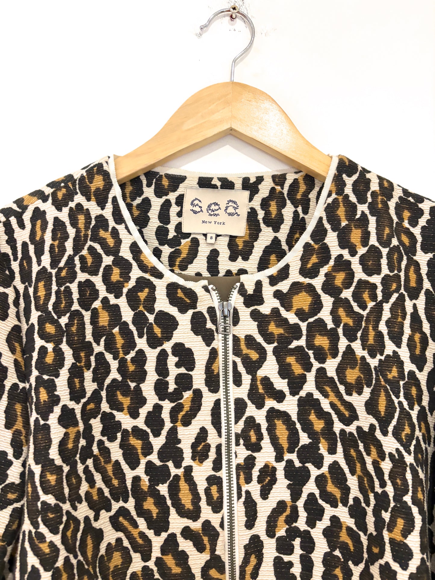 Sea New York Leopard Print Coat UK 12