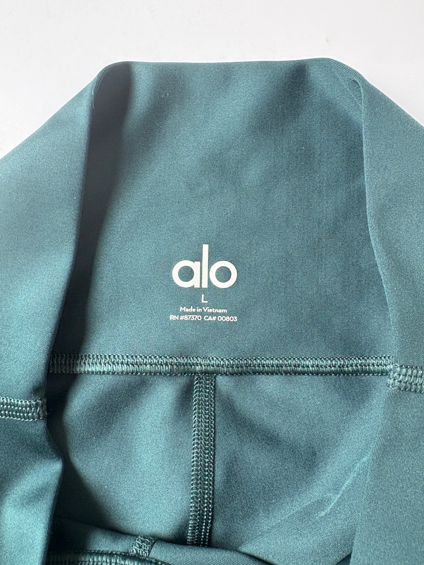 Alo Yoga High-Waist Teal Cropped Legging L