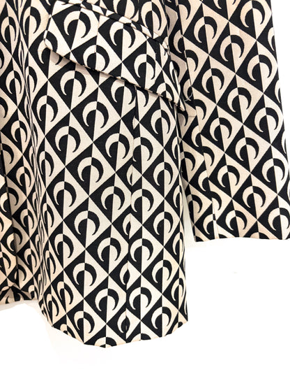 Marine Serre Gold Line Moon Lozenge Pandora Blazer M