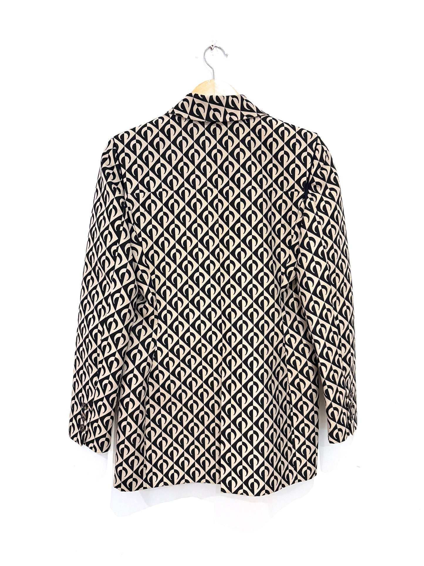 Marine Serre Gold Line Moon Lozenge Pandora Blazer M