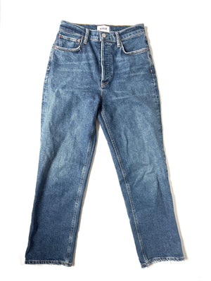 Agolde 90s Pinch Waist Straight-Leg Denim Jeans 26"