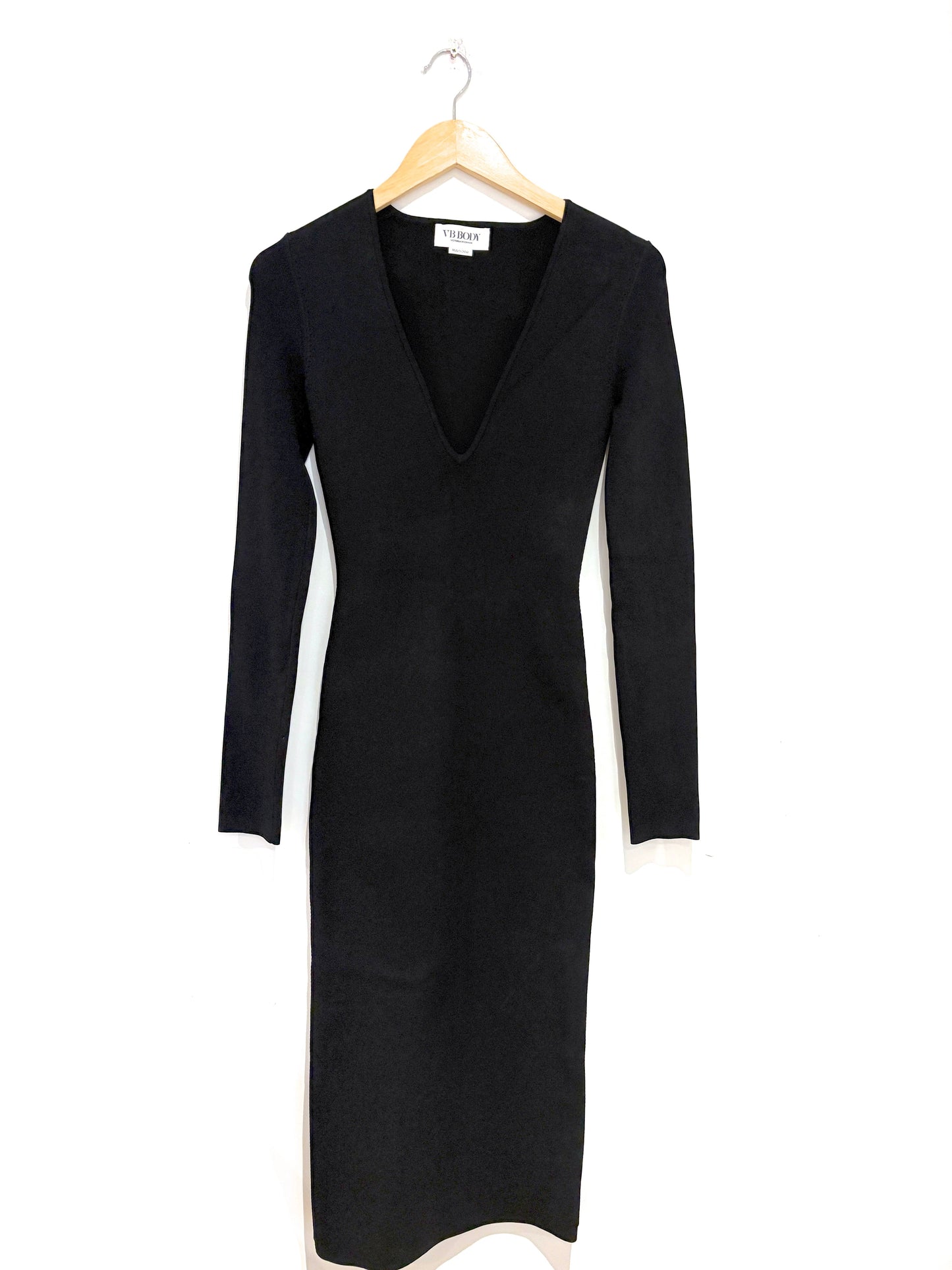 Victoria Beckham Body Black Fitted Dress