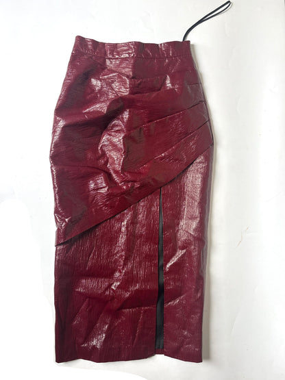 Midi Vinyl Pencil Skirt by Aleksandre Akhalkatsishvili 