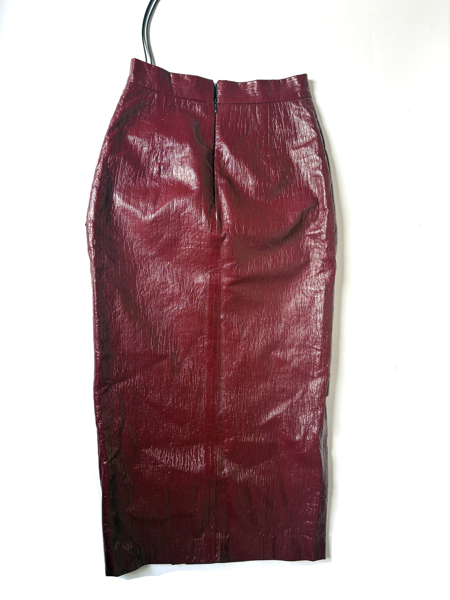 Aleksandre Akhalkatsishvili Midi Vinyl Pencil Skirt M
