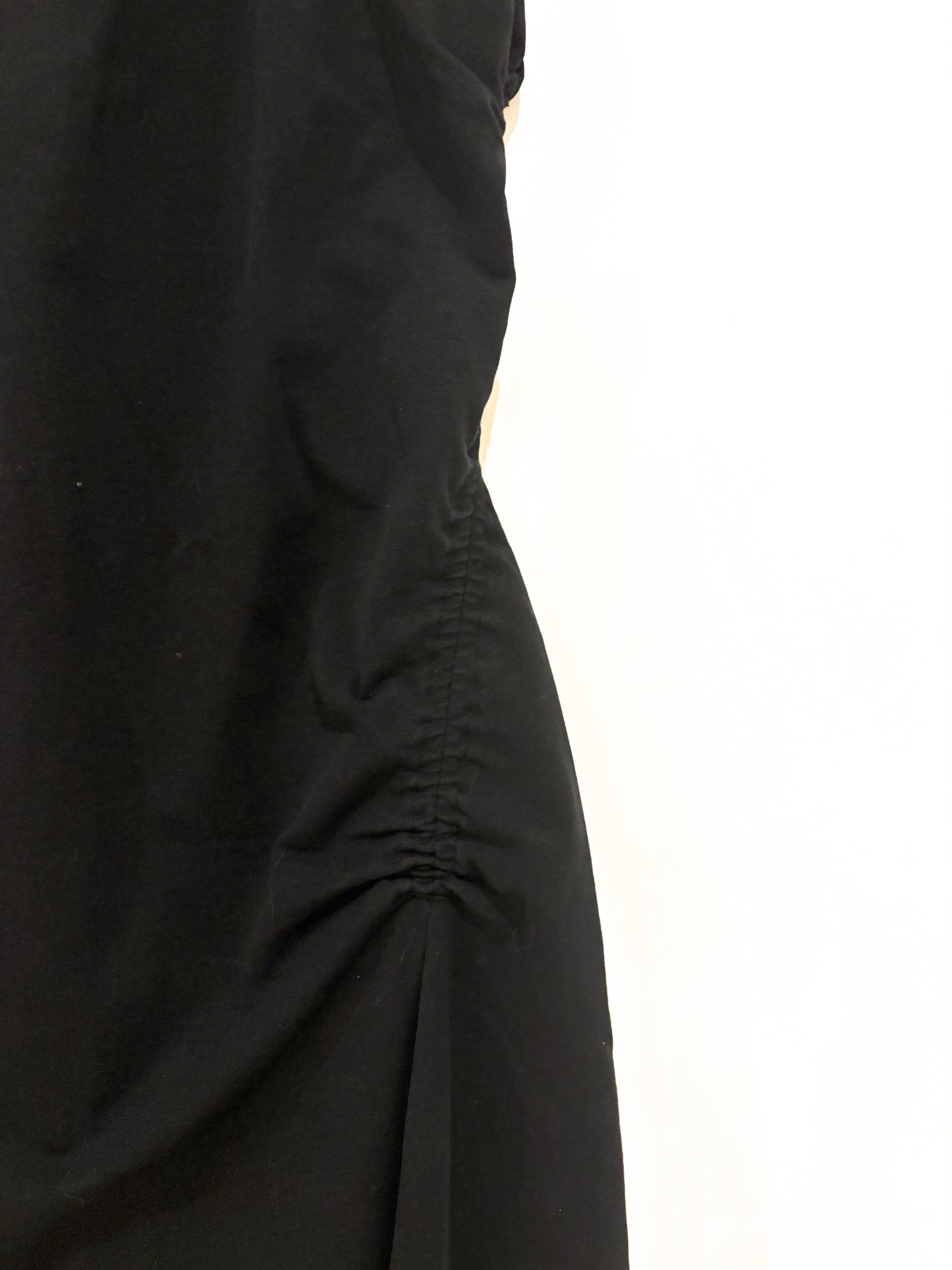 Cos Black Ruched Dress XS