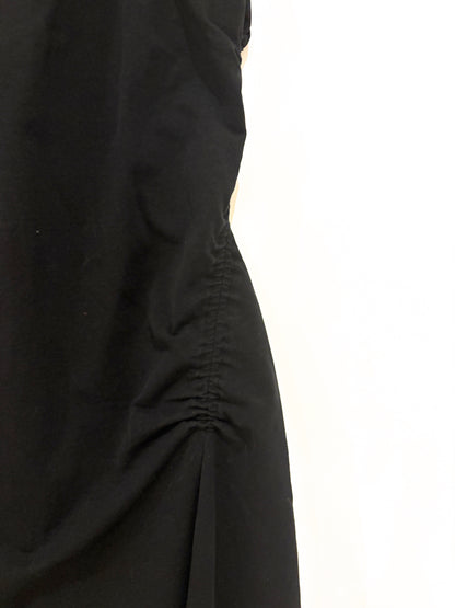 Cos Black Ruched Dress XS