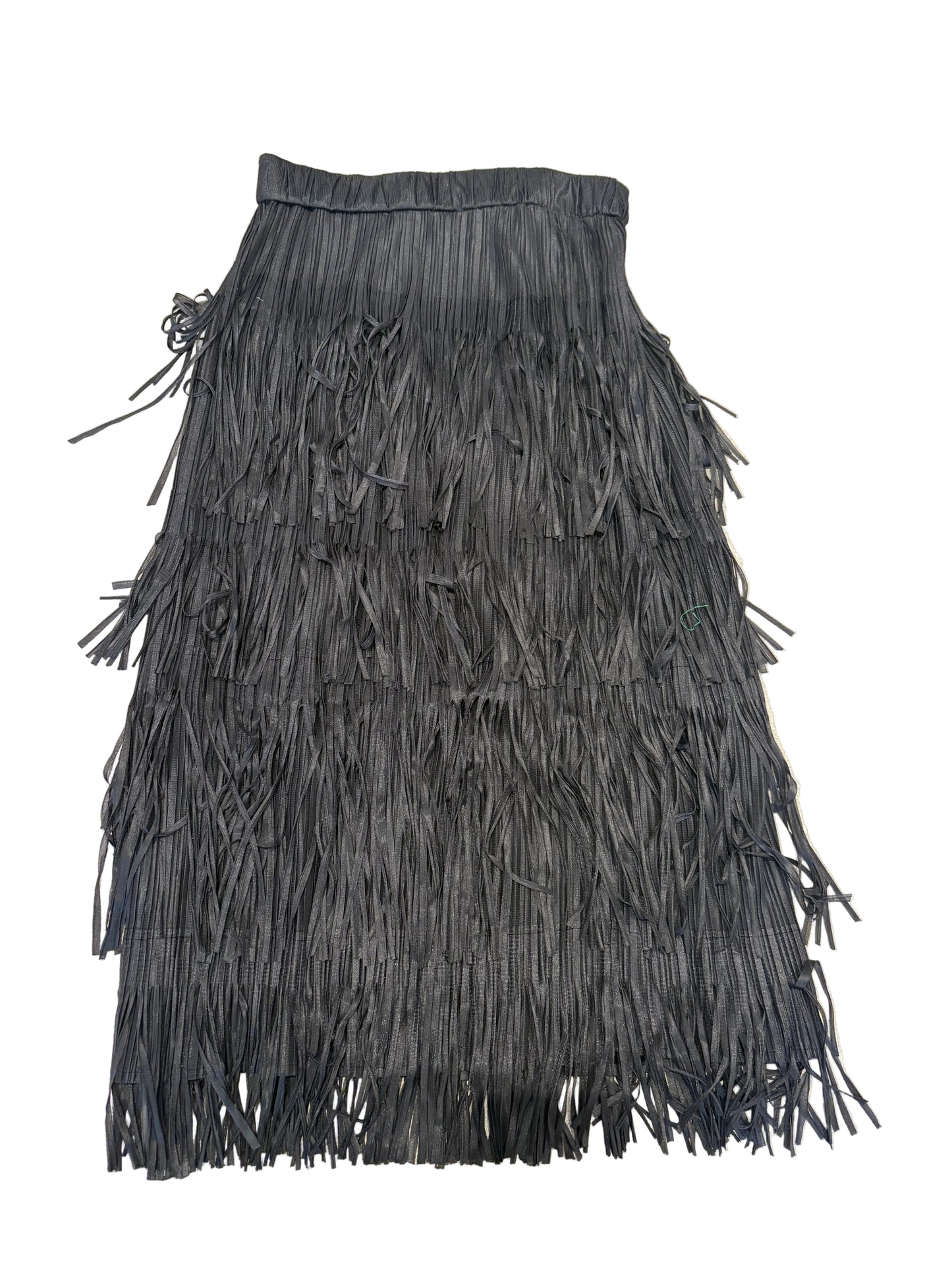 Zara black fringe skirt