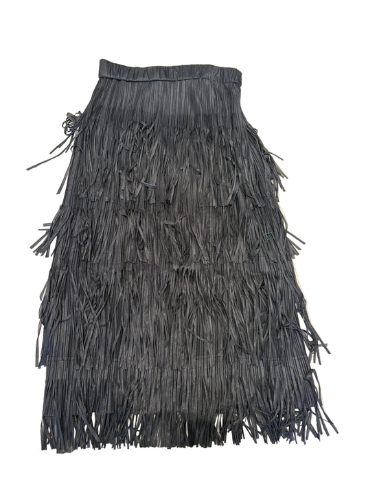 Zara black fringe skirt
