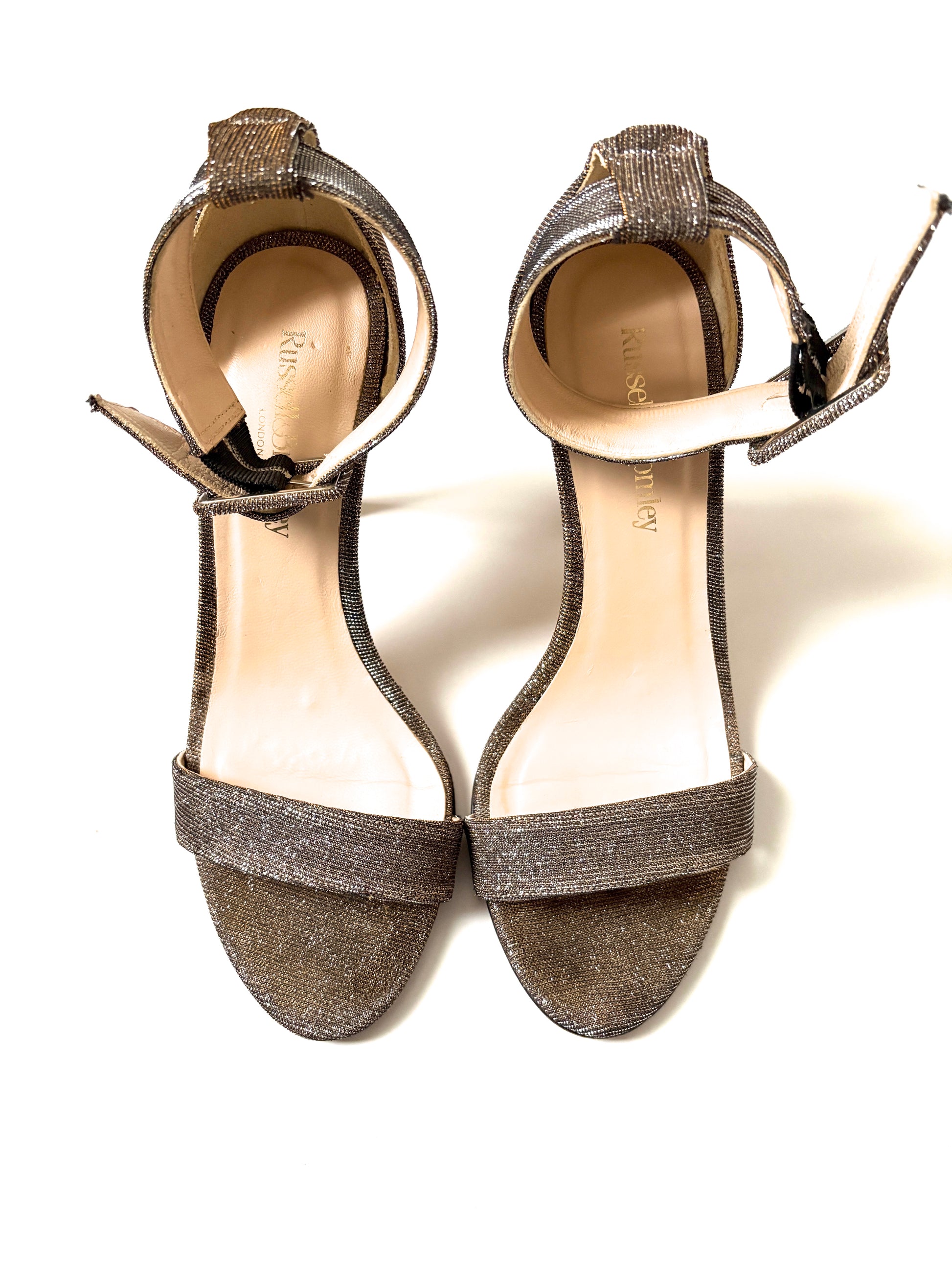 Russell & Bromley Bronze Metallic Sandals 