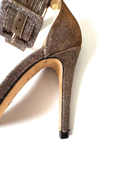 Russell & Bromley Bronze Metallic Sandals UK 6