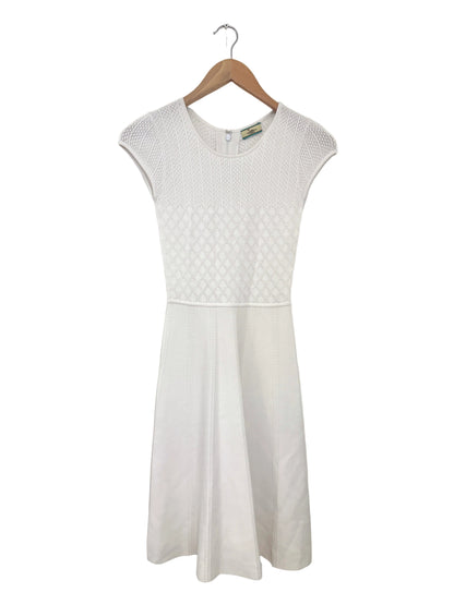 Issa textured stretch fit and flare dress