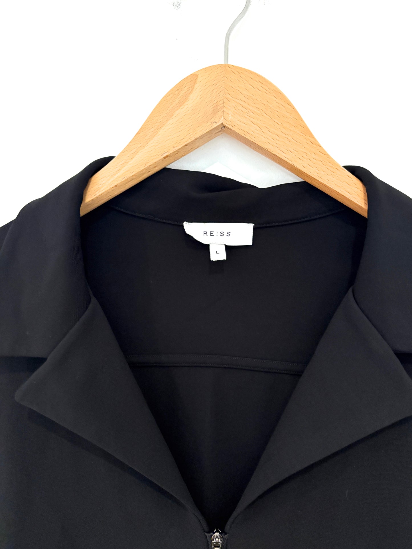 Reiss Black Zip up Jacket L