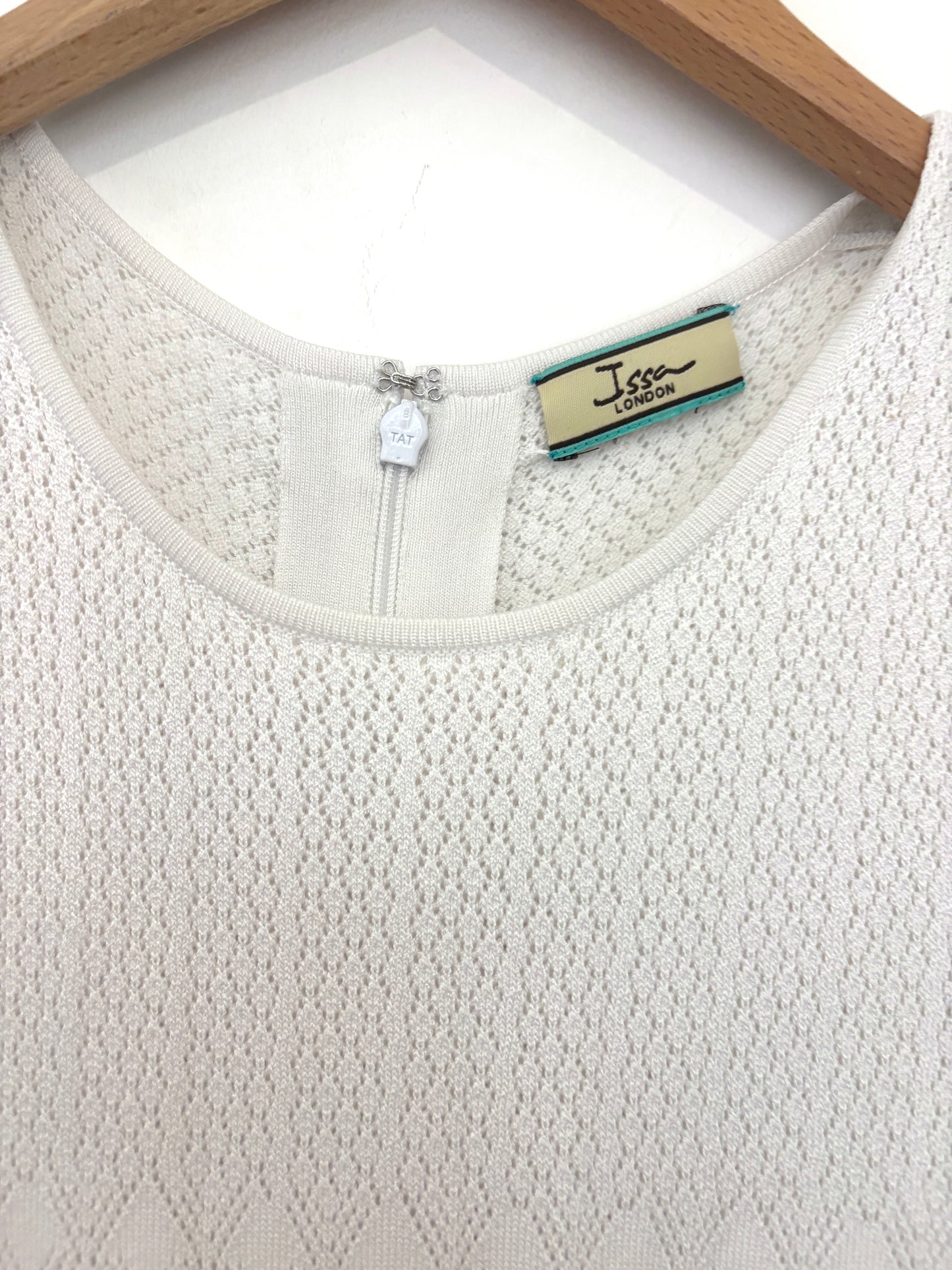Issa White Knit Dress UK 8
