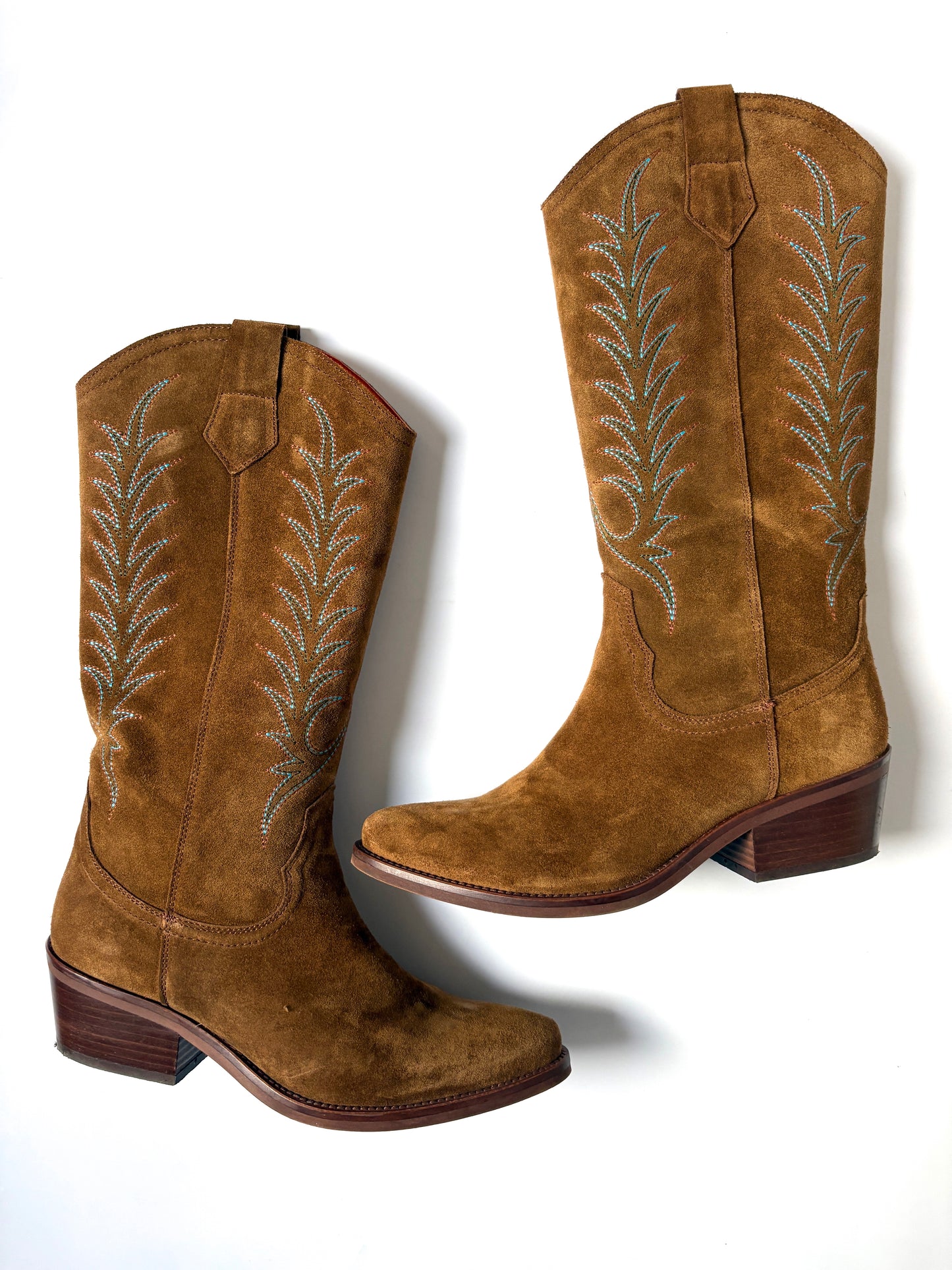 Penelope Chilvers Goldie Embroidered Cowboy Boots UK 7