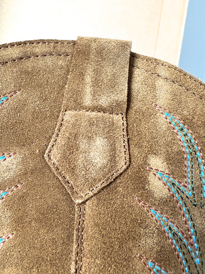 Penelope Chilvers Goldie Embroidered Cowboy Boots UK 7