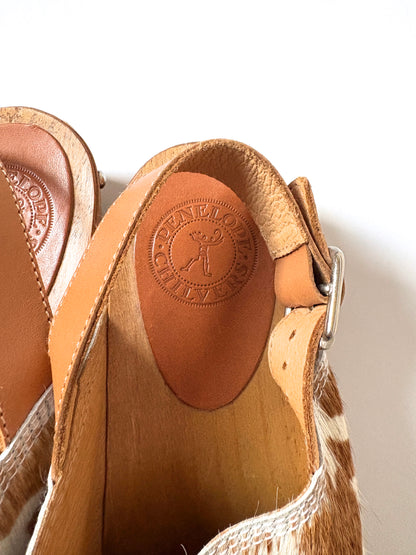 Penelope Chilvers Cow Print Clogs UK 7