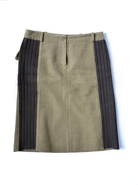 Miu Miu Khaki Pencil Skirt