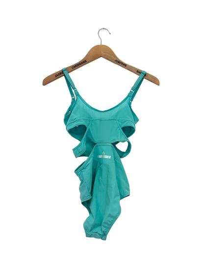 Adidas by Stella Mcartney Turquoise Cut Out Swimsuit UK 6
