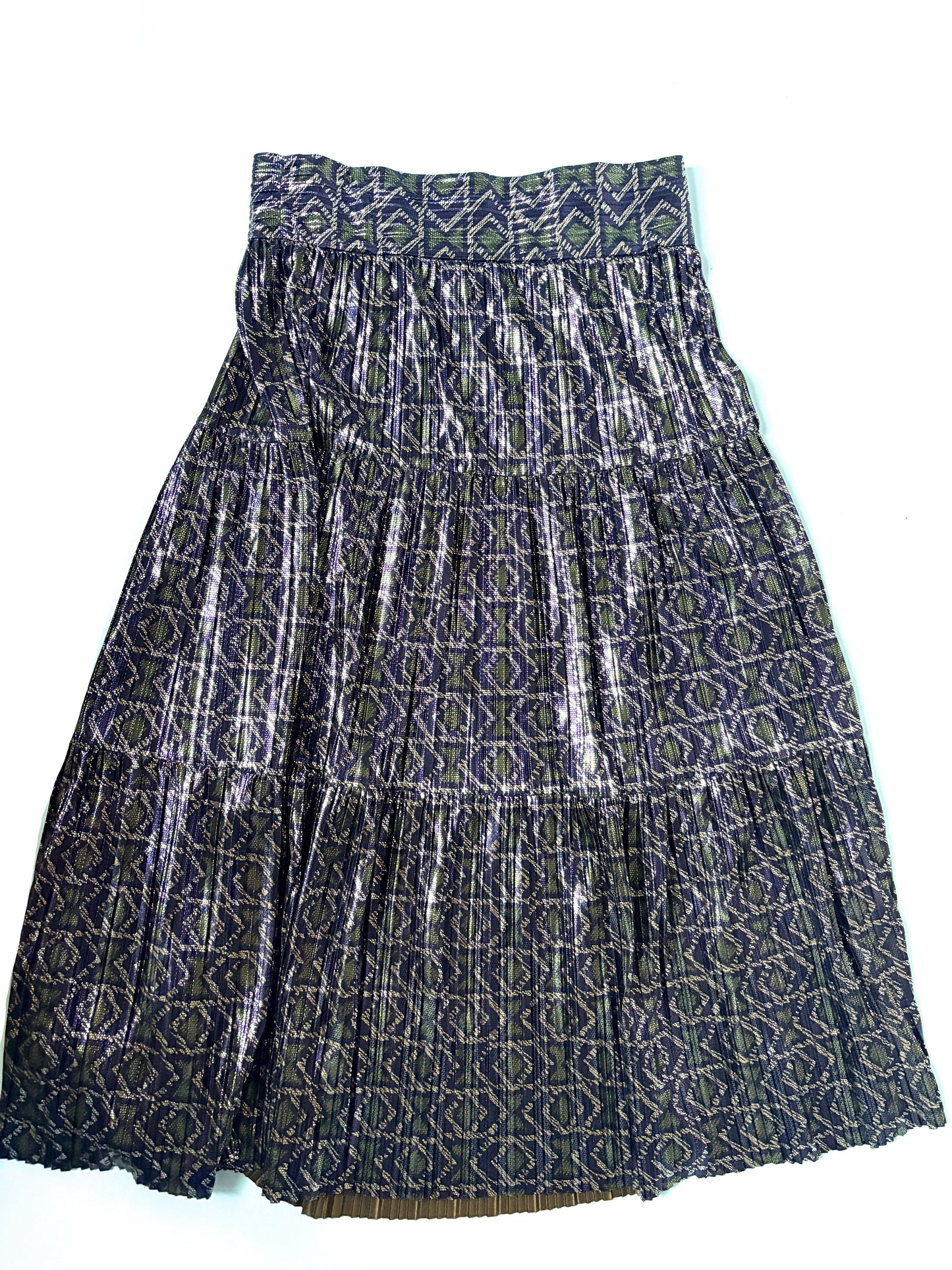 Ba&sh purple satin midi skirt