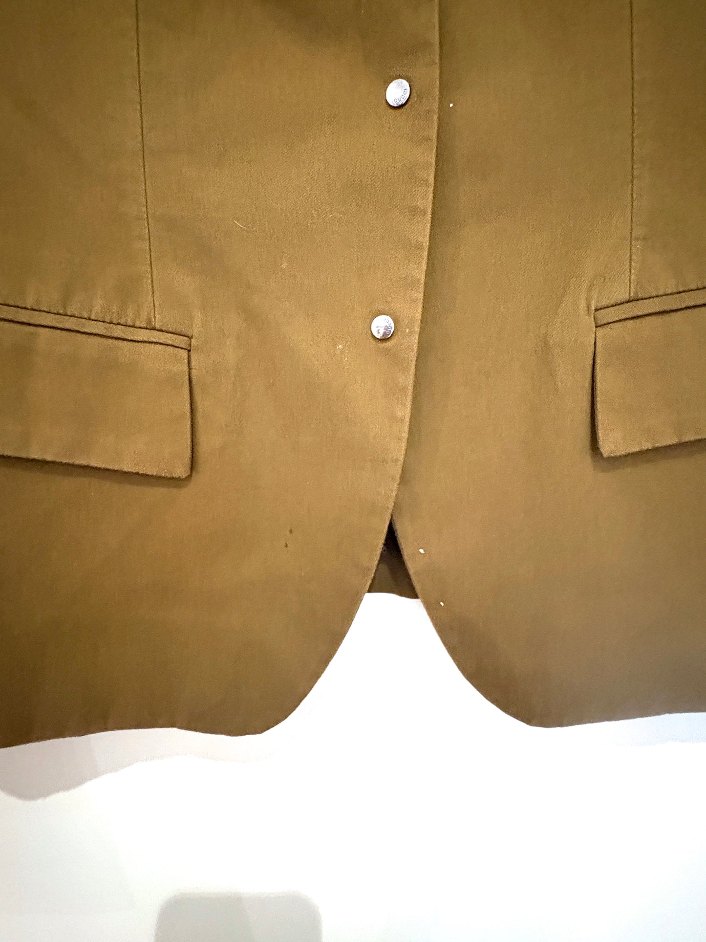 Gucci Vintage Khaki Blazer UK 8