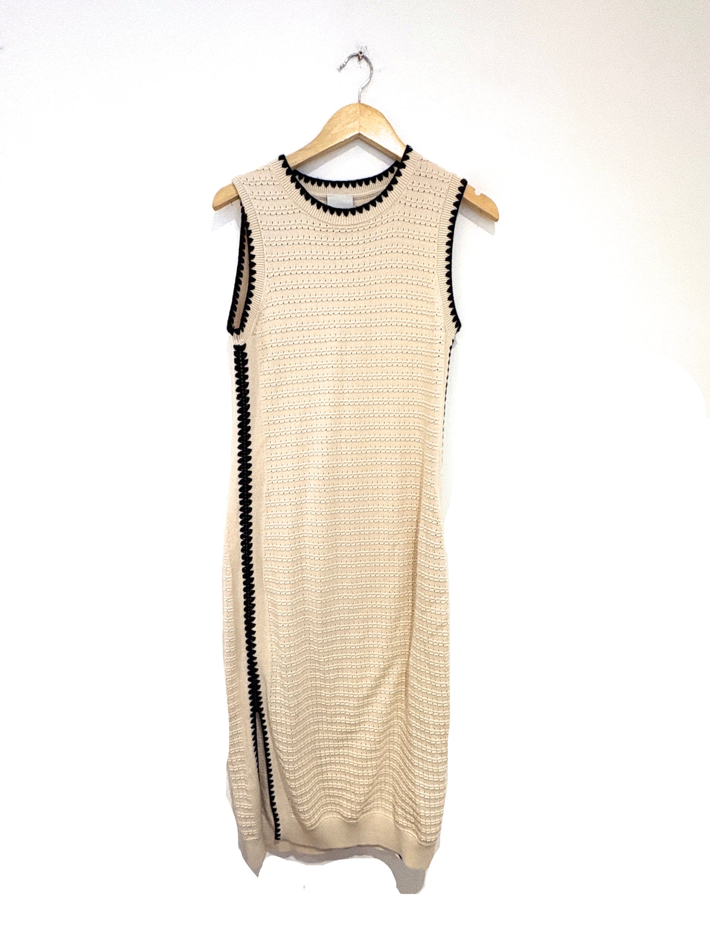 Varley Dwight Open Knit Midi Dress