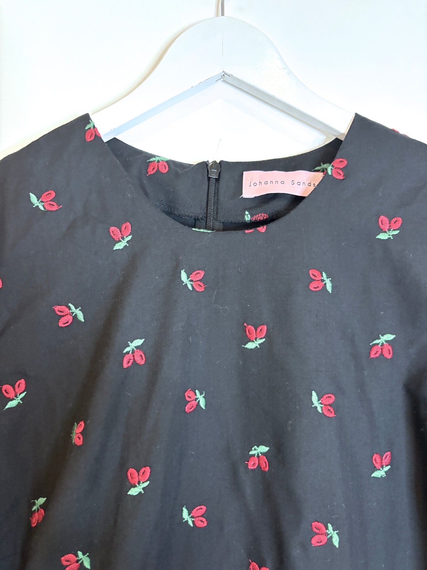 Johanna Sands Dolce  Embroidered Cherry Dress UK 14