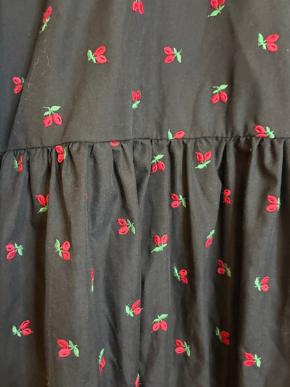 Johanna Sands Dolce  Embroidered Cherry Dress UK 14