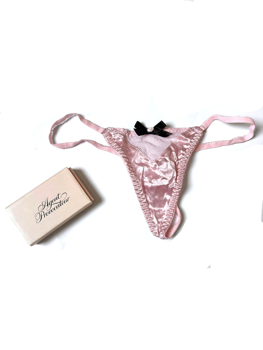 Agent Provocateur Pink Silk Thong