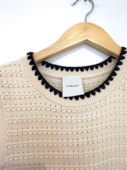 Varley Open Knit Midi Dress M