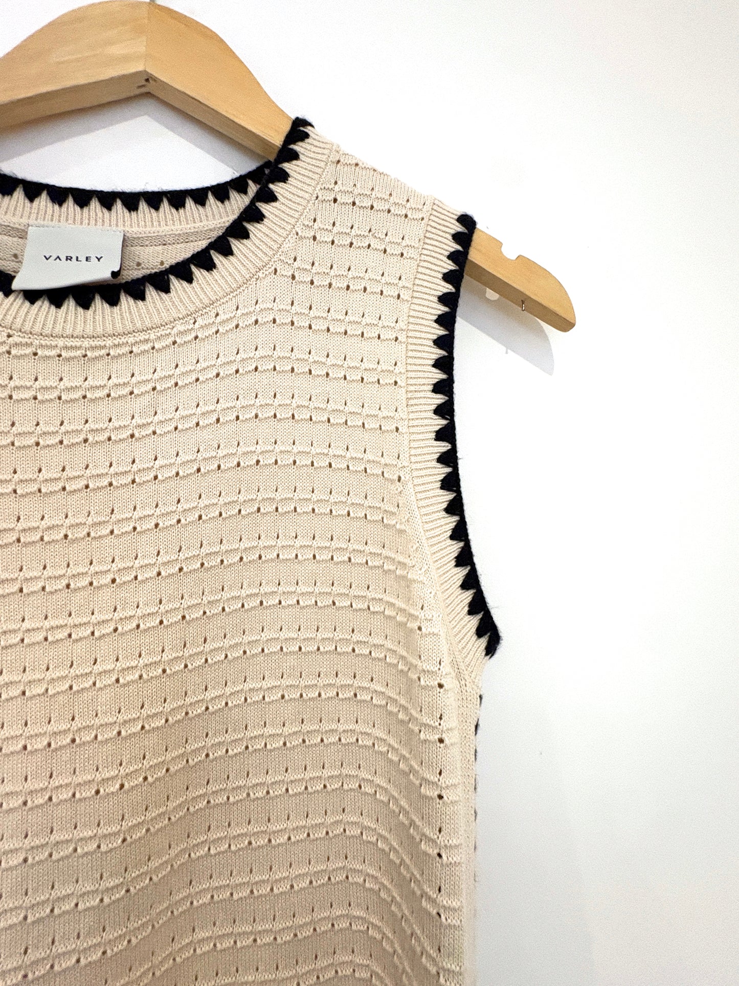 Varley Open Knit Midi Dress M