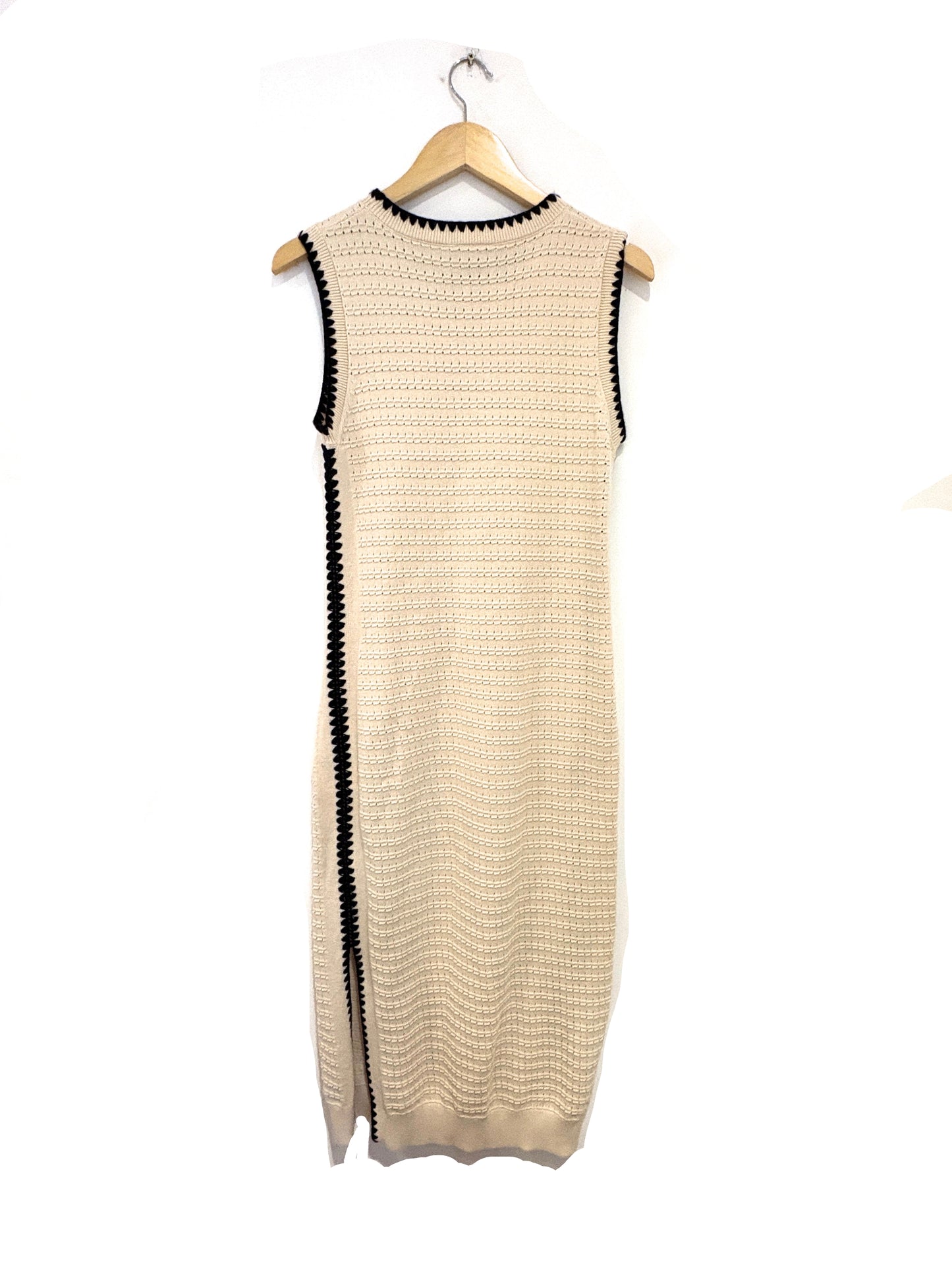 Varley Open Knit Midi Dress M